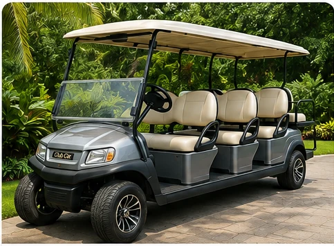 Club Car 6 passenger golf cart rental in Guanacaste