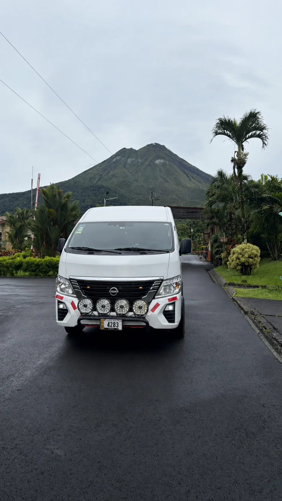 Private shuttle near Arenal Volcano