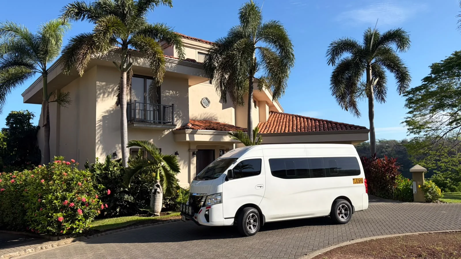 Private shuttle at a resort in Guanacaste